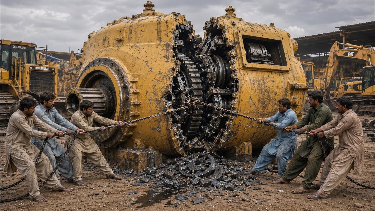 Massive Caterpillar Gear Failure on Mountain! Mechanics Fixed It Like Brand New | $224 Repair