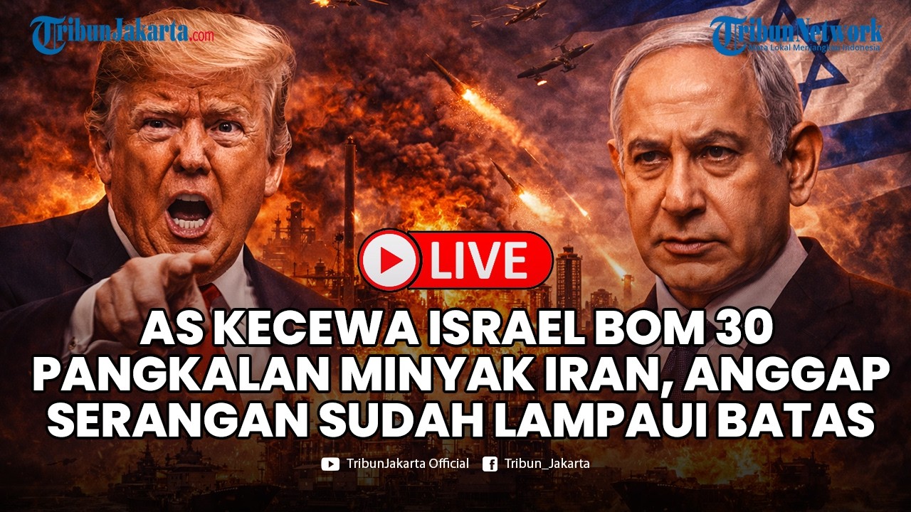 🔴LIVE AS Kaget & Kecewa Israel Bom 30 Pangkalan Minyak Iran, Serangan Dianggap Lampaui Batas