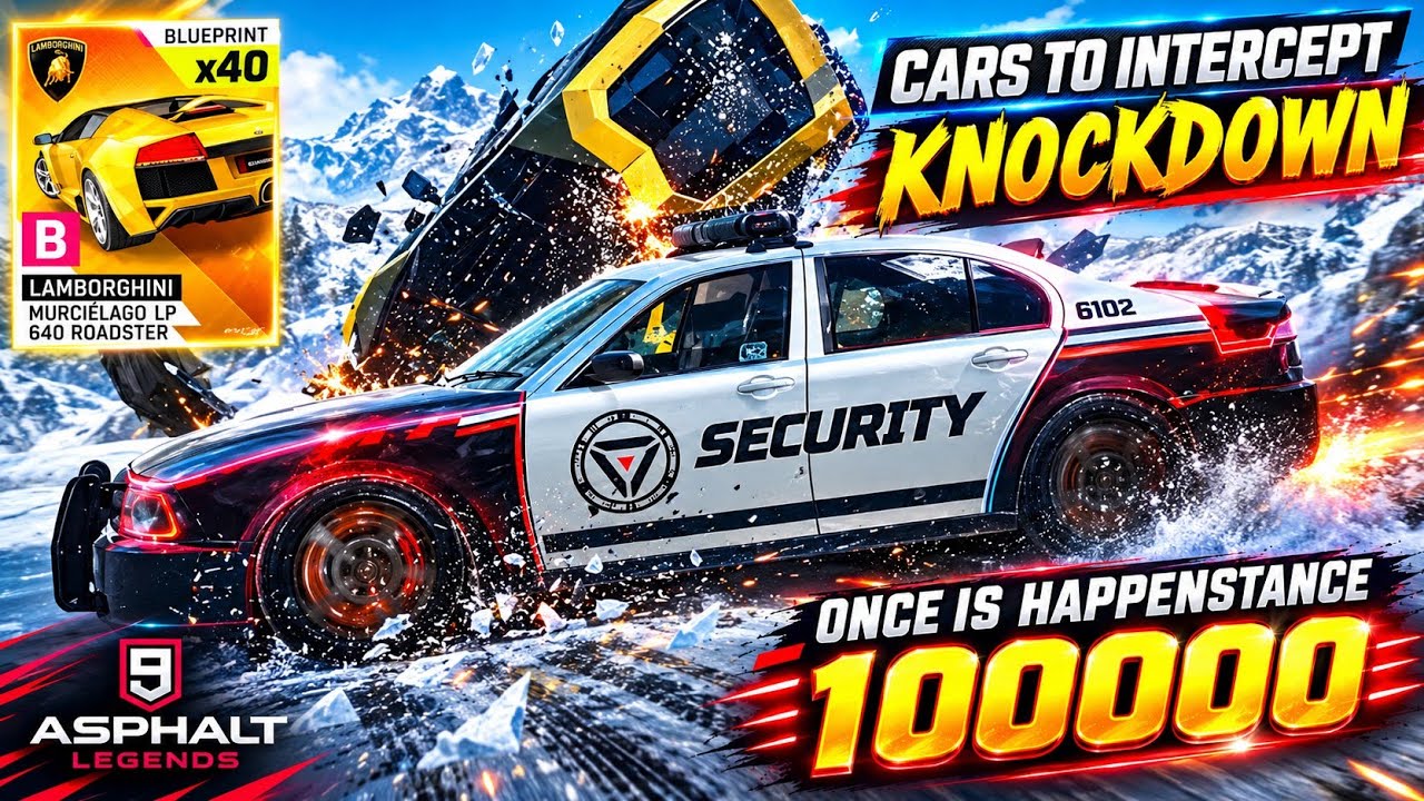 ASPHALT9 - SECURITY  INTERCEPTOR in Action / Drive Syndicate 5 / STAR UP LAMBORGHINI MURCIELAGO