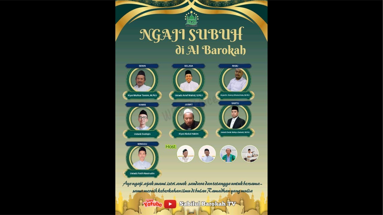 [LIVE] Ngaji Subuh Masjid Al Barokah Bersama Kyai Muhtar Tarsim M.Pd.I