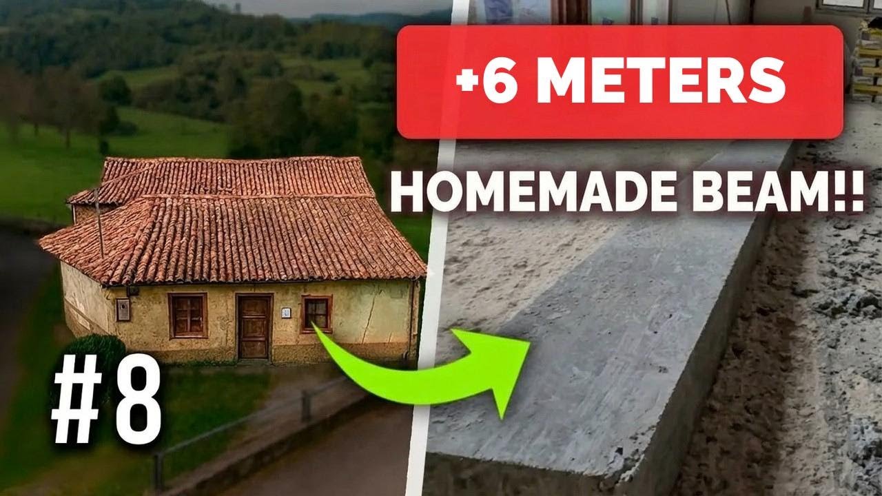 Building a House From Scratch in 100 Days – Ep. 8: How to Make a Concrete Beam