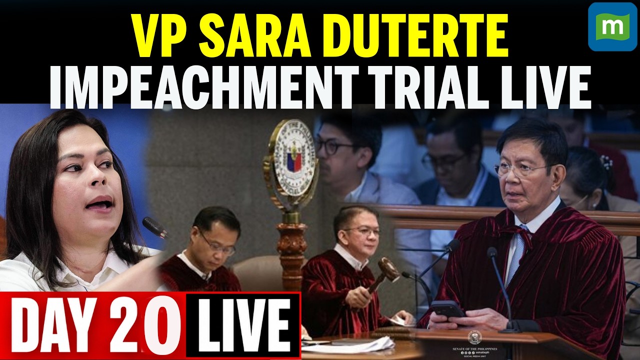 🔴Philippines Senate LIVE: Impeachment Trial of VP Sara Duterte - DAY 20 (Sept 1st, 2026) | N18G