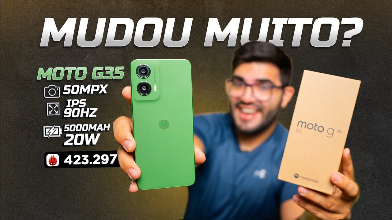 MOTO G35 - O Smartphone 5G mais barato do BRASIL, Melhorou agora? VAI SER SUCESSO? Unboxing e testes