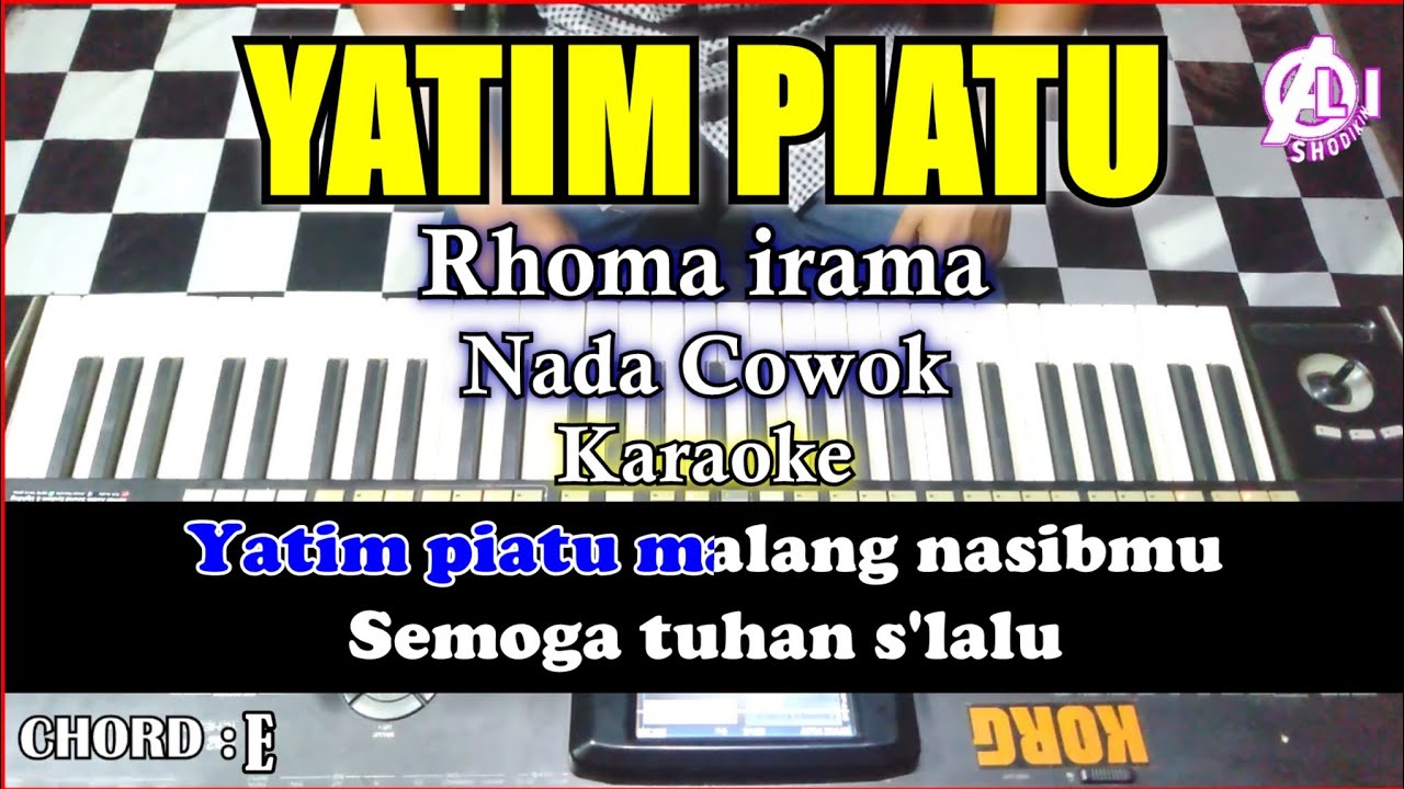 YATIM PIATU Karaoke Rhoma irama | Cover Korg pa3x (Lirik&Chord) Nada cowok