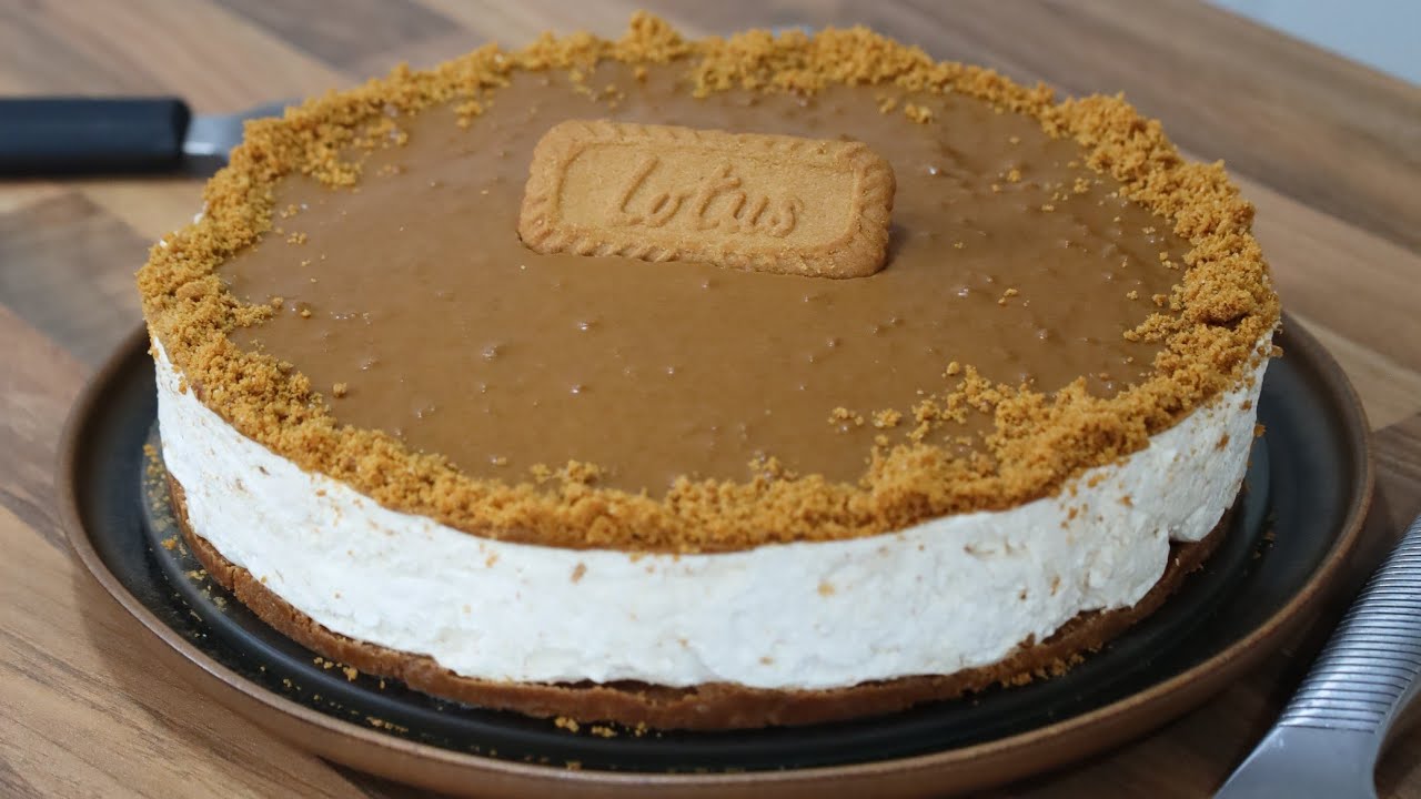 Cheesecake de Lotus Biscoff com Poucos Ingredientes