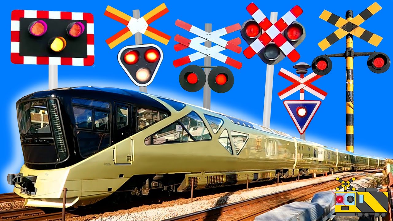 【電車】踏切動画【ふみきり 鉄道】train railway railroad crossing TRAIN SUITE 四季島 E001形