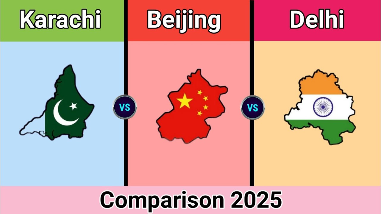 Karachi vs Beijing vs Delhi | City Comparison 2025