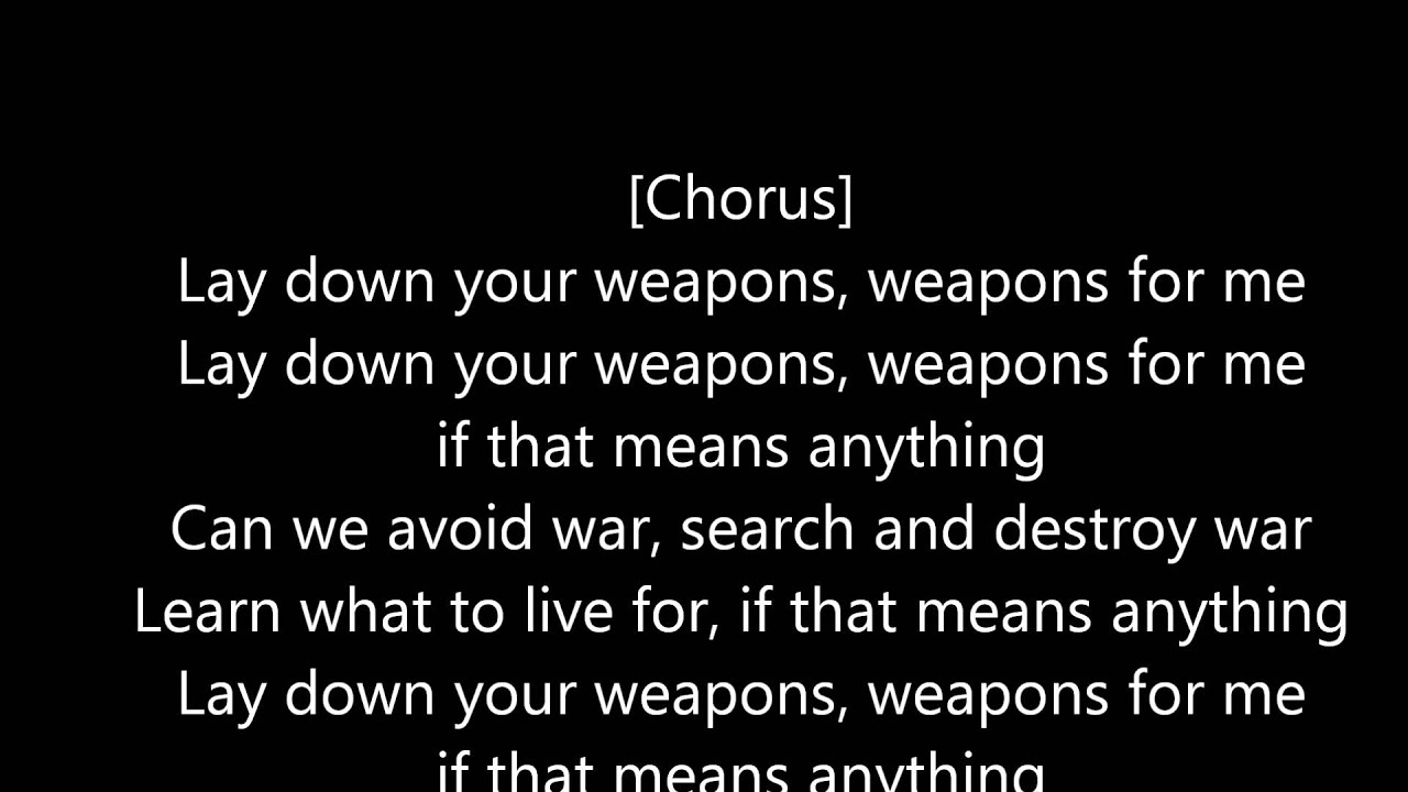 k koke lay down your weapons ft rita ora lyrics