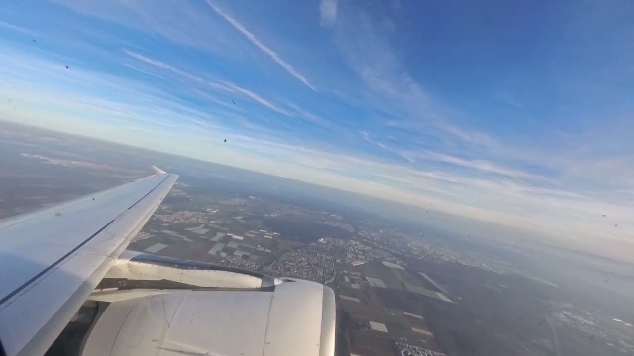 FRA - LIN - Lufthansa Airbus A320 Full Flight - 4K 60FPS