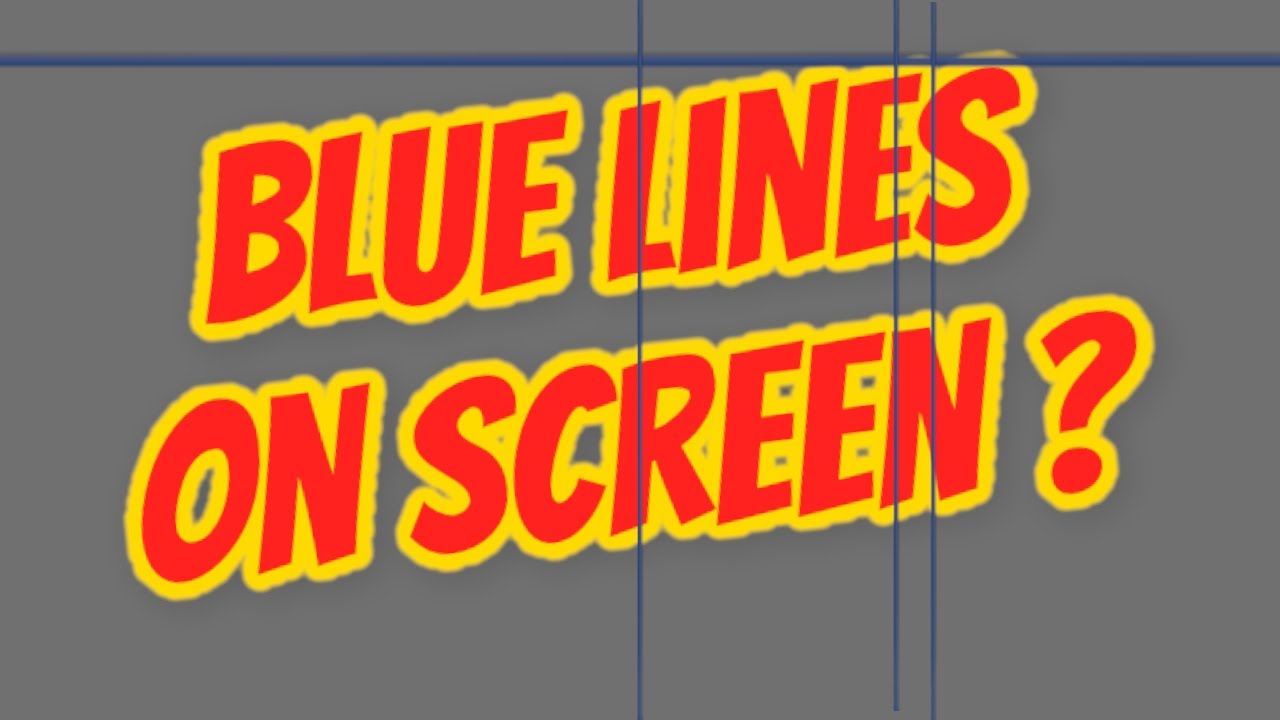 monitor screen blue vertical horizontal line - how to fix