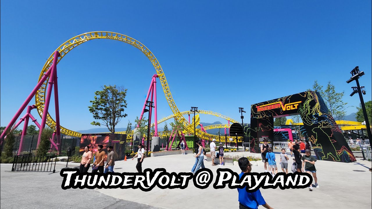 ThunderVolt at Playland, Just the Coasters (Off-Ride Footage)