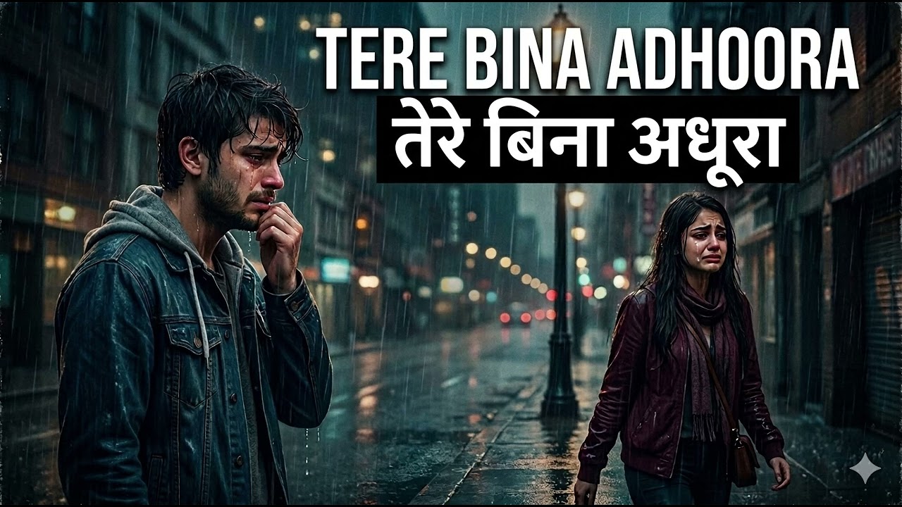 TERE BINA ADHOORA ||BEST HINDI  BREAKUP SAD SONG ||