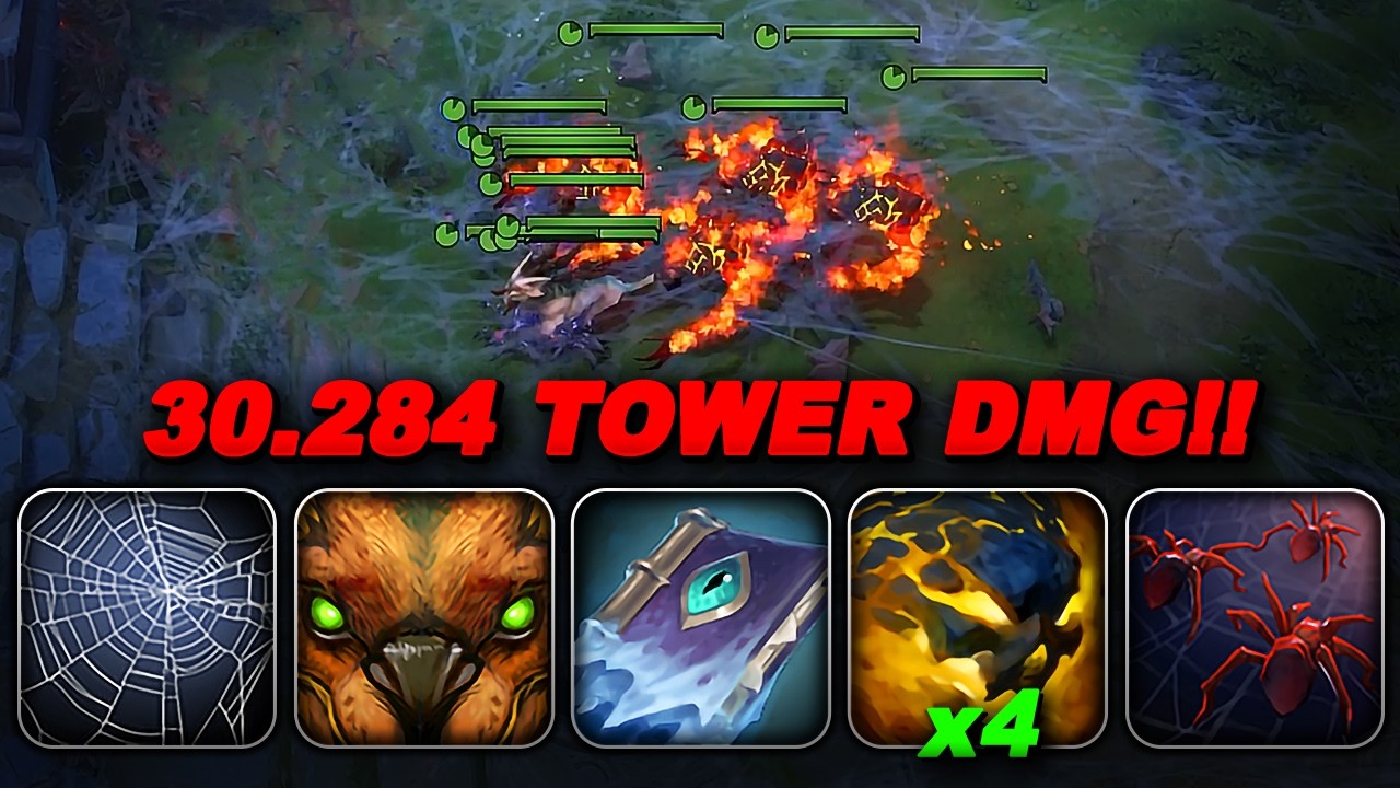BROKEN SUMMON COMBO 30K TOWER DMG IN 19 MINS | Dota 2 Ability Draft