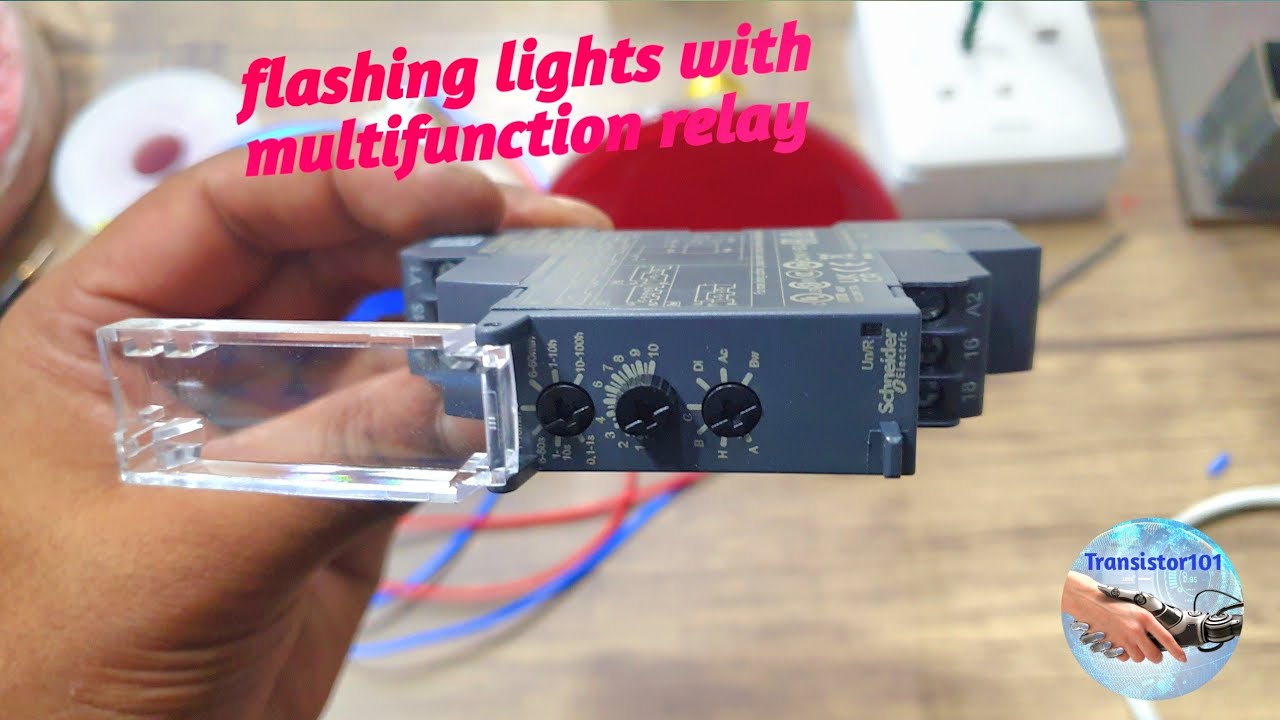 How to blinking lights using Multifunction timer relay@Transistor101-