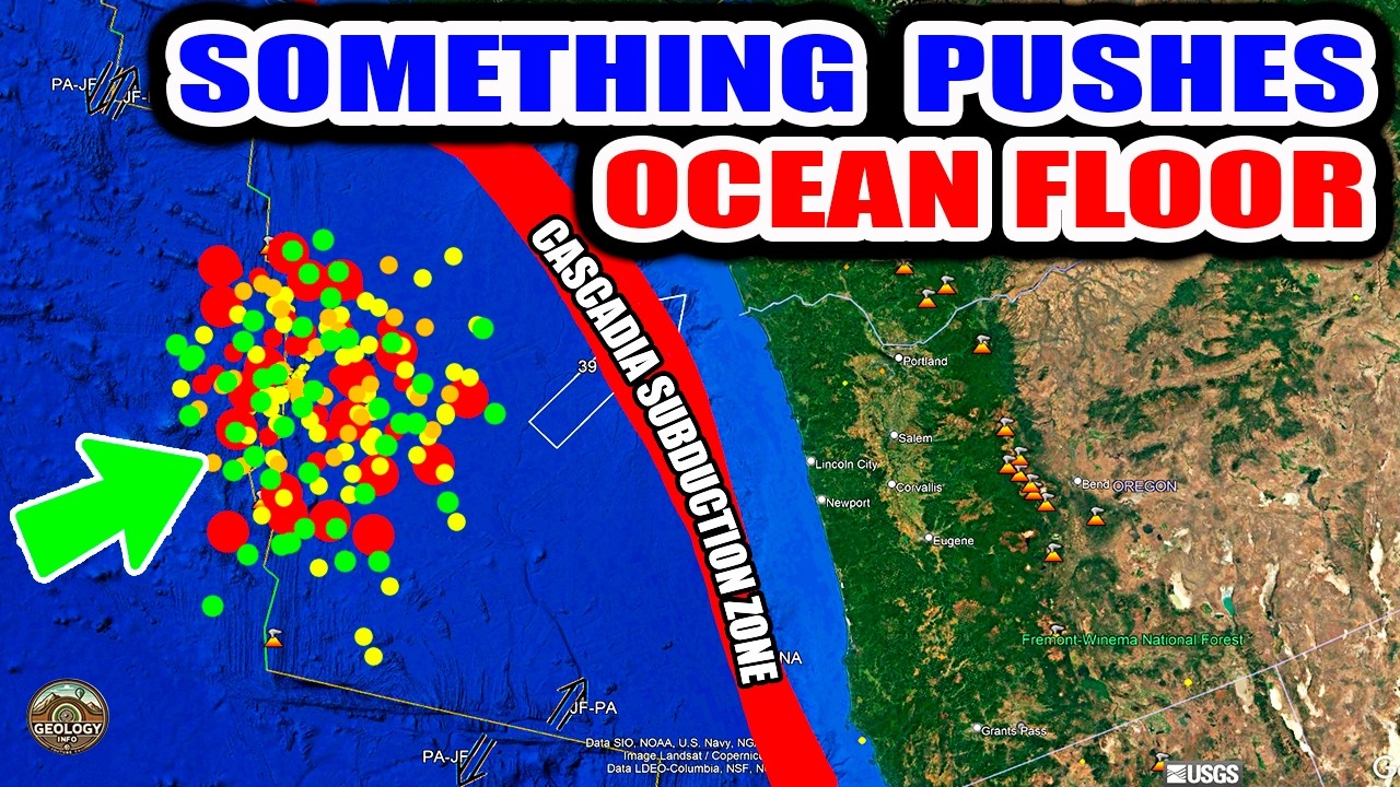 Warning Sign! Earthquake Swarm HITS ocean floor. Something  Pushes Juan de Fuca Plate