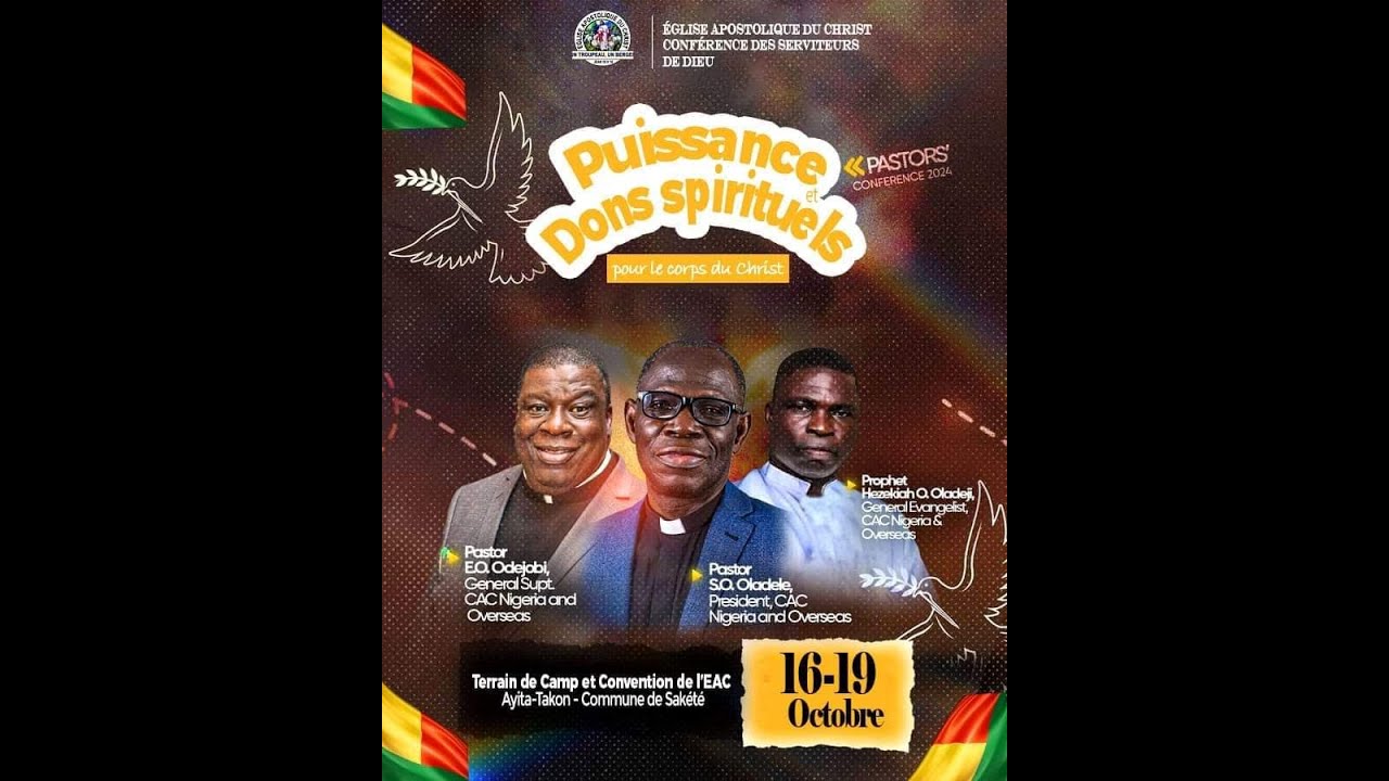 PROPHET HEZEKIAH OLADEJI'S MINISTRATION @ CAC PASTORAL CONFERENCE 2024 - BENIN REPUBLIC