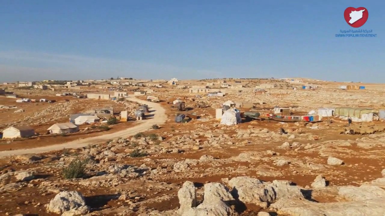 جولة في مخيم الحرش في سرمدا بريف ادلب مع دخول فصل الشتاء