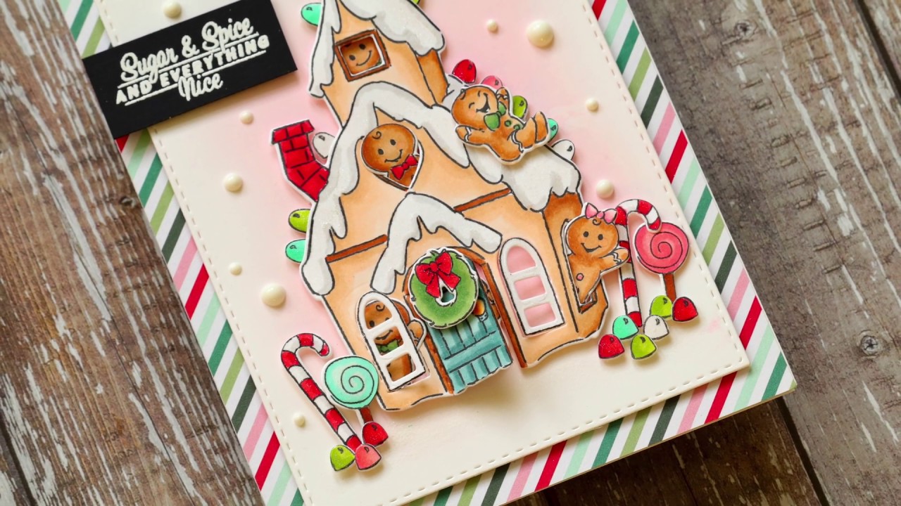 Interactive Card Making: Art Impressions Gingerbread Cubbies