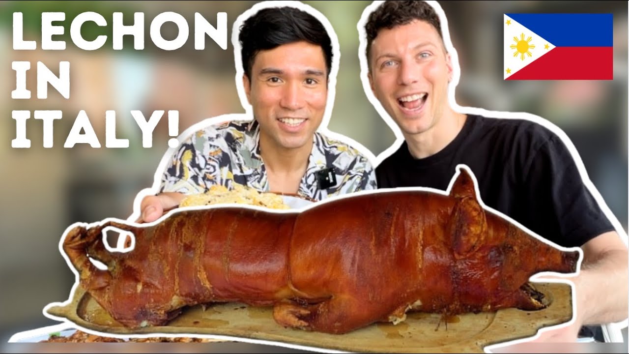eating LECHON in ITALY (Nilda's Lechon, Milan)