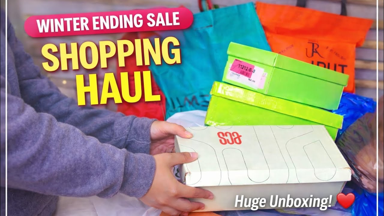 Branded Shopping Haul 2026 | Limelight, Bareeze, ECS & Ndure 🛍️🛒| Best Winter ending sale upto 40% 