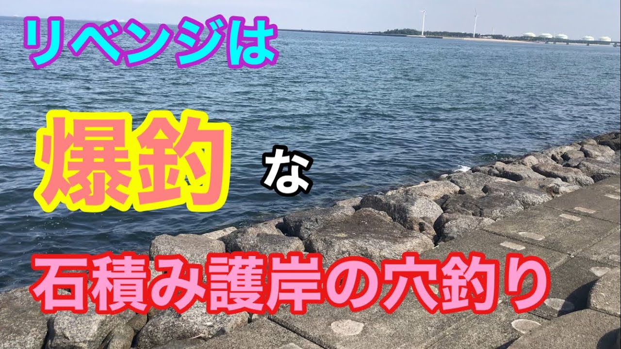 リベンジは爆釣な石積み護岸の穴釣り 知多半島