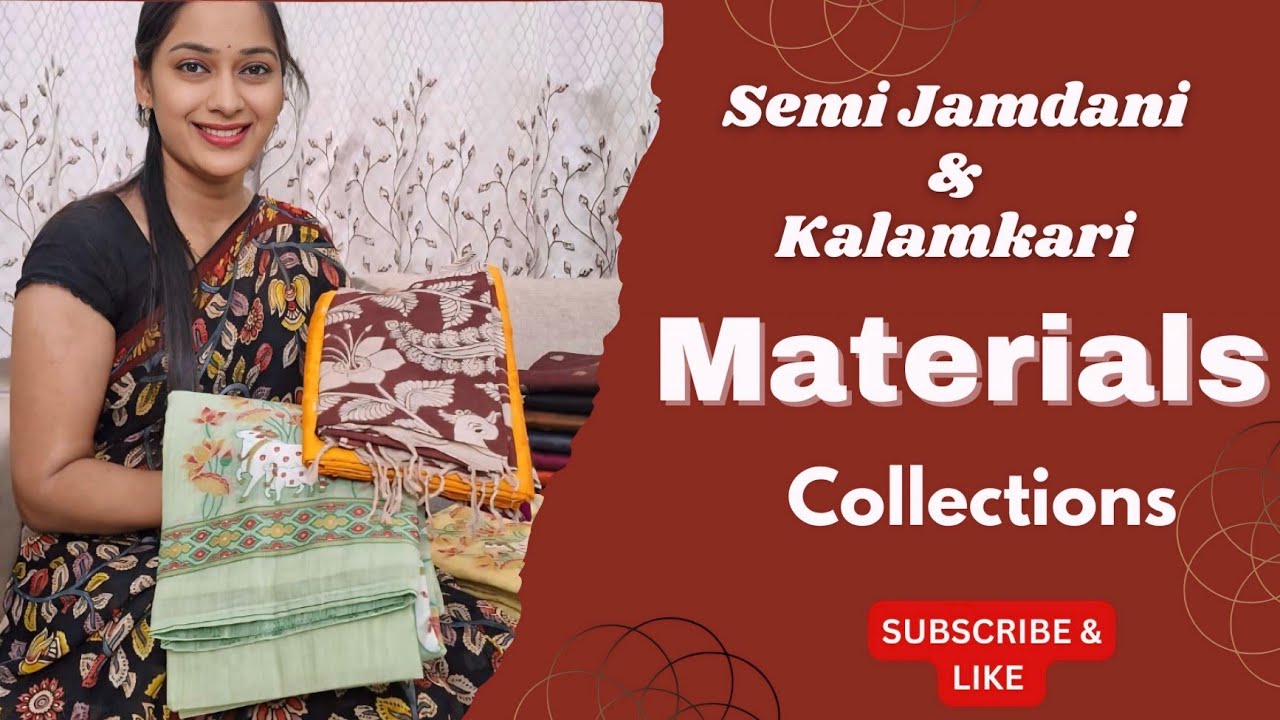 Dress materials || Kalamkari Dupattas || Jamdani || To Order WhatsApp 9000486535