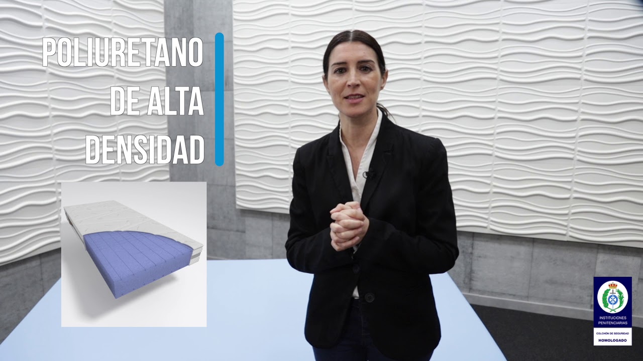 Colchones para prisiones Sanifirex. Ignifugo para cárceles, calabozos y centros penitenciarios