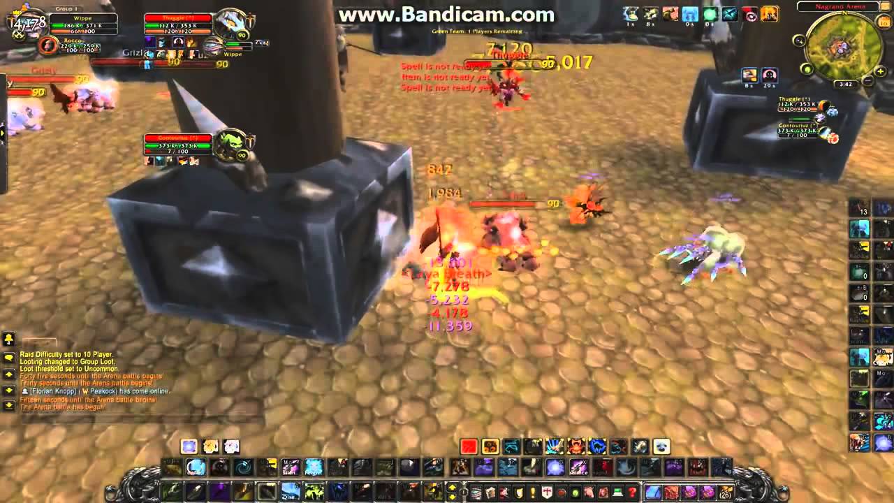 Wippe   1v2 Arena lvl 90 hunter pvp mop patch 5 2 720p