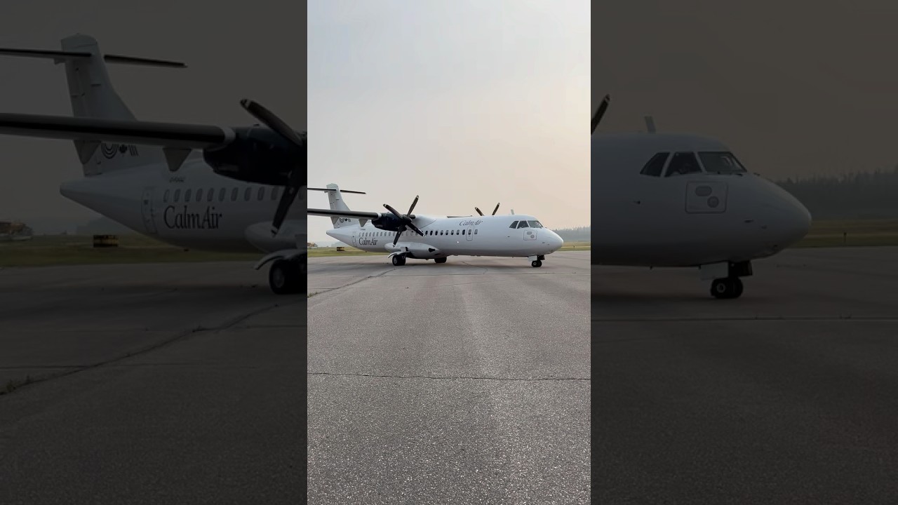 CalmAir ATR-72 + ATR-42  #Calmair #airports #travelmanitoba