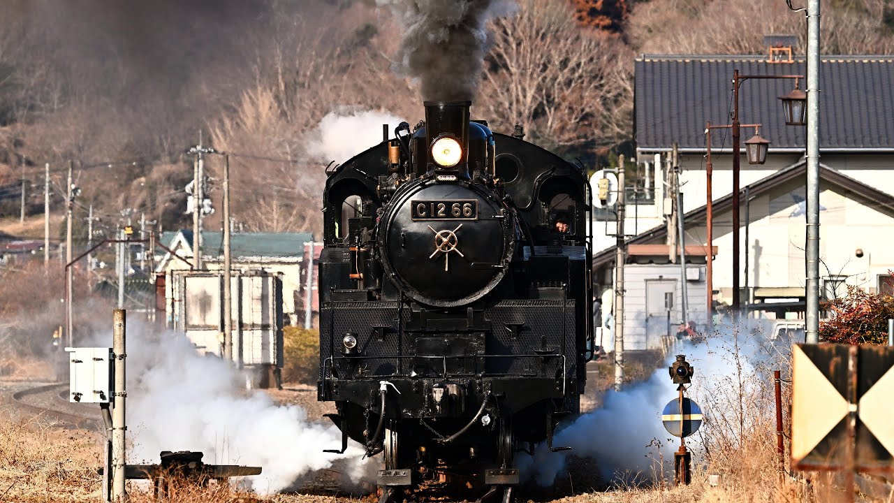 【C12 66】早春のSLもおか号【真岡鐵道】4K60p JNR Class C12 SL Moka
