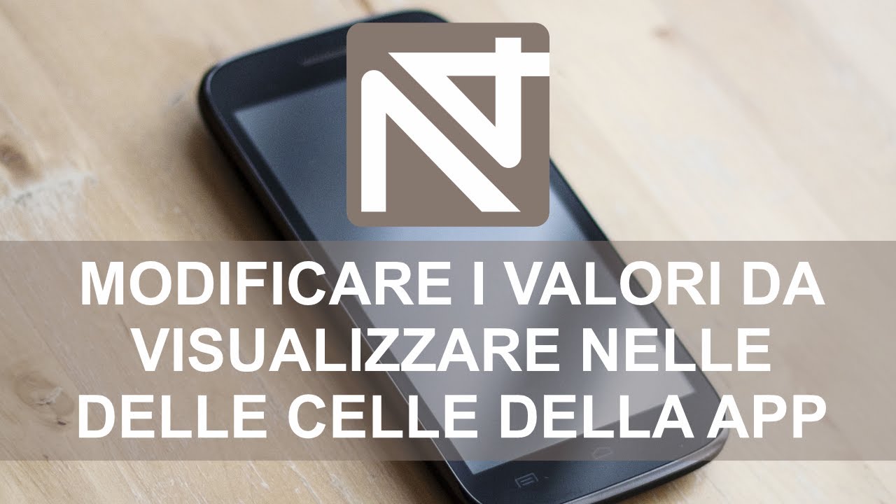 Modificare le celle delle App di Nios4 per organizzare il database del Crm.