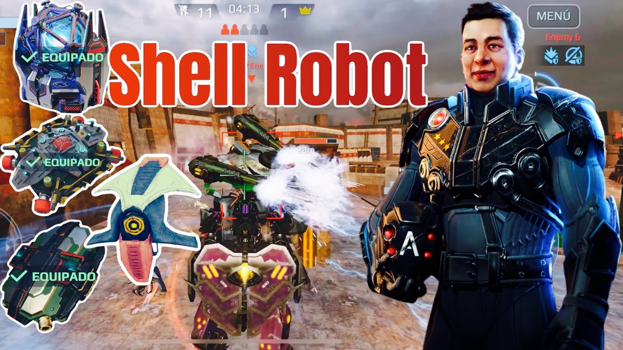The best powerful setup for Shell robots | war robot Gameplay
