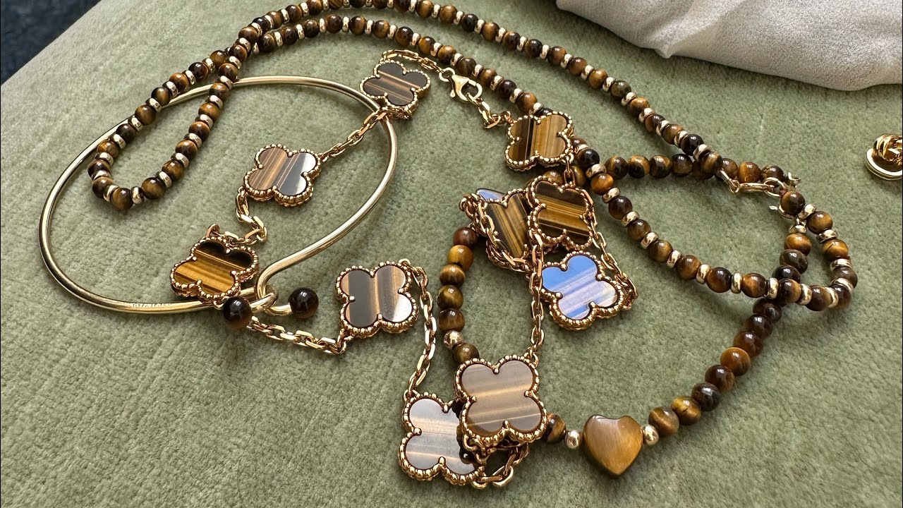 My Tiger’s Eye Jewelry collection: vintage, Van Cleef, Tiffany & more!