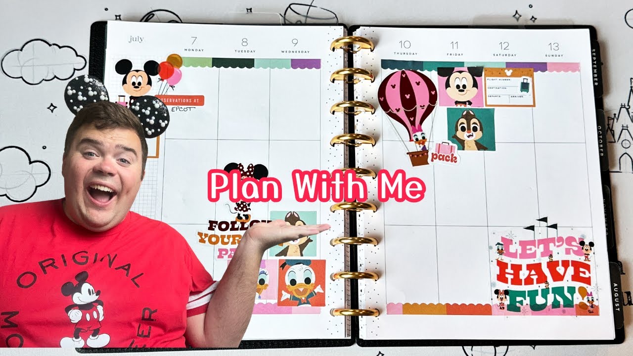 Disney Plan With Me | Classic Vertical Happy Planner Spread