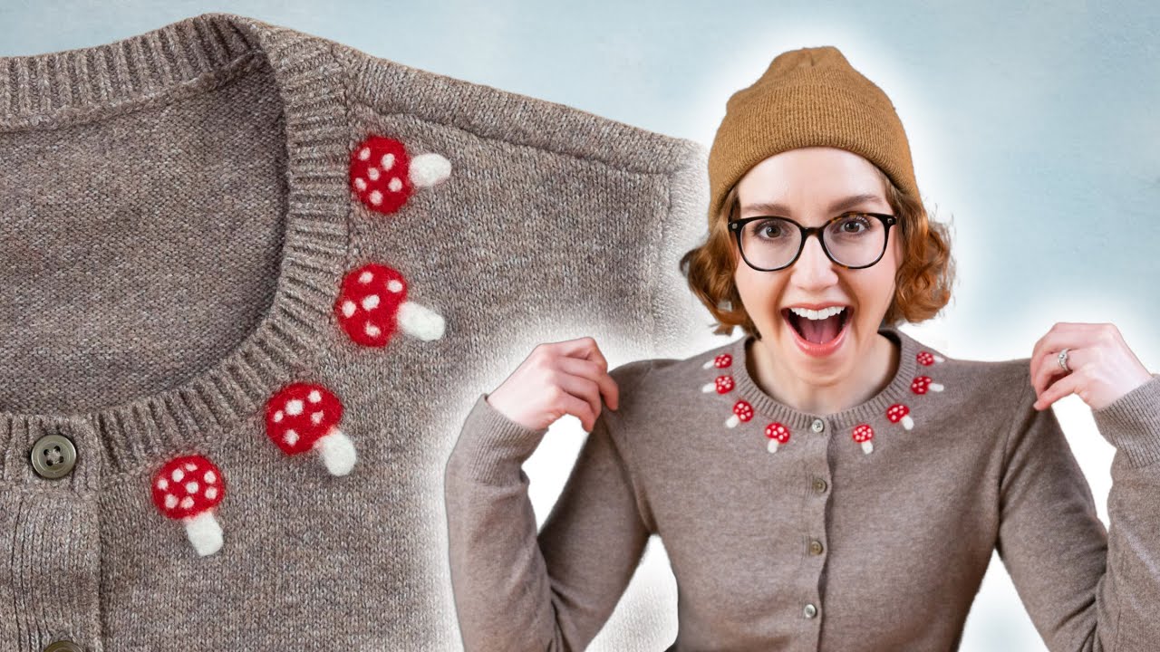 I Fixed My Sweater With NEEDLE FELTING!