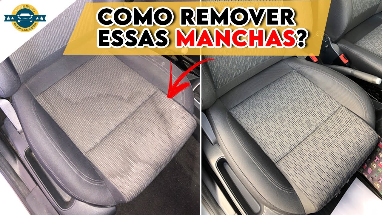 Como remover manchas dos bancos (estofados) do carro.