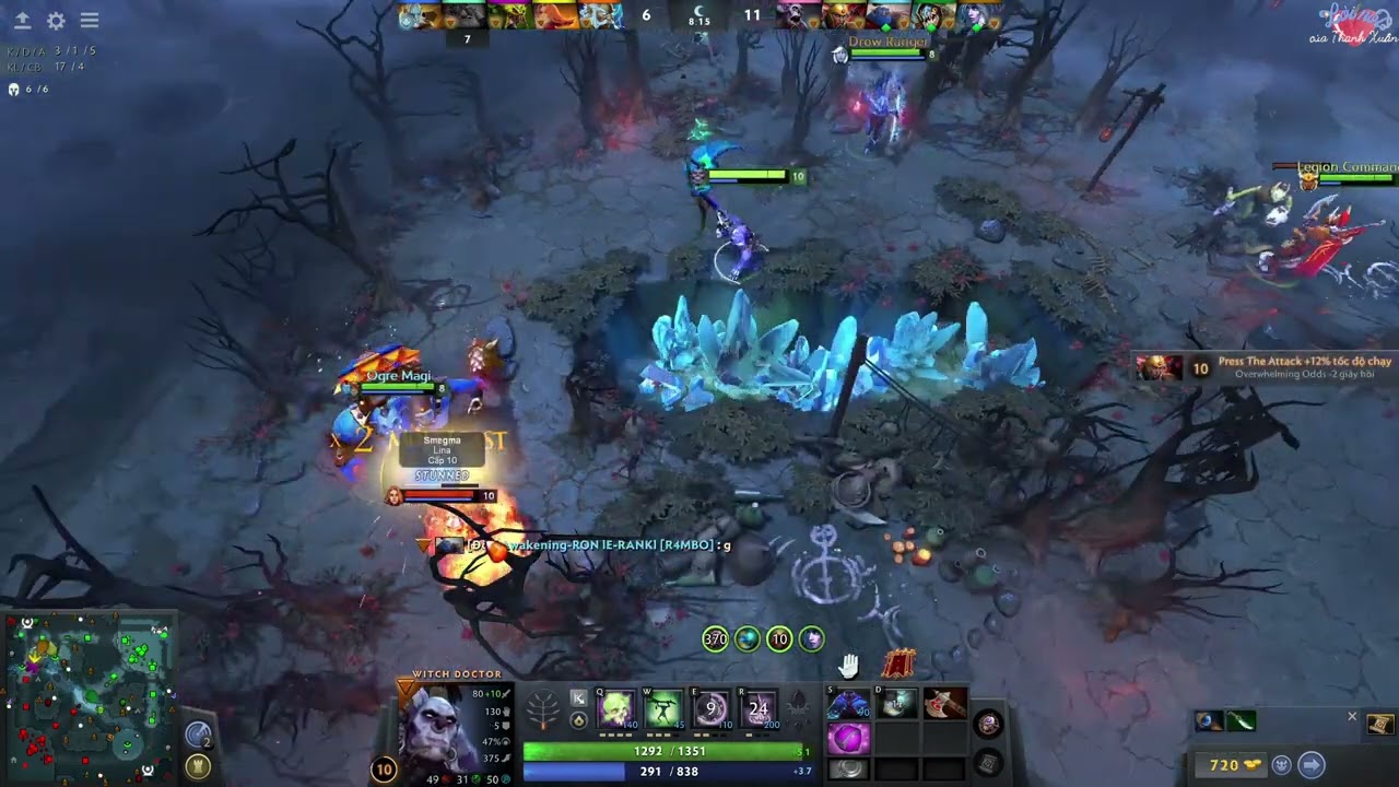 [WD-01] Witch Doctor + Legion Commander [Hardlane] vs Phantom Lancer + Venomancer #DOTA2Turbo #DOTA2