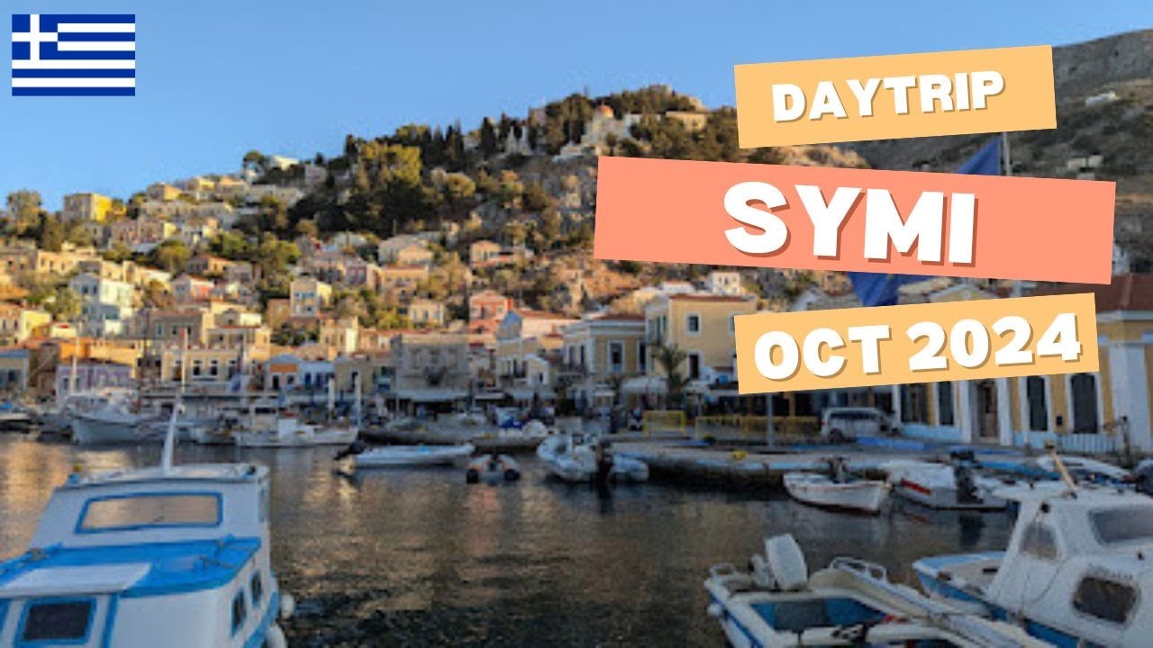 Daytrip Tilos to Symi, Greece - 4 October 2024. 4K HDR
