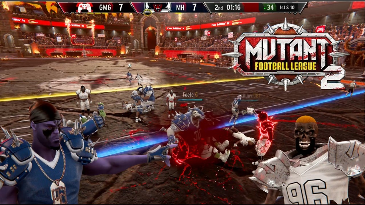 Mutant Football League 2: Get Money Gamers Vs Malice Hellboys