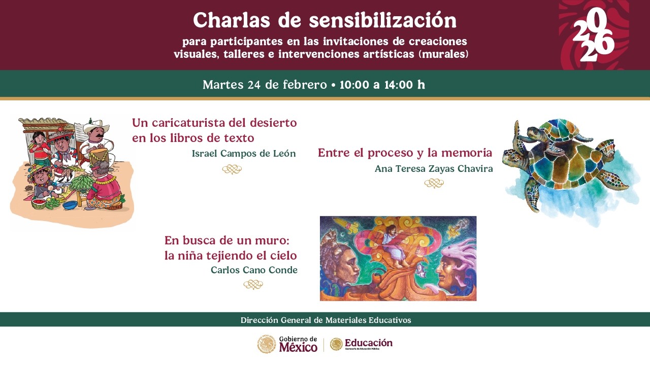 Charlas de sensibilización - Un caricaturista del desierto en los Libros de Texto