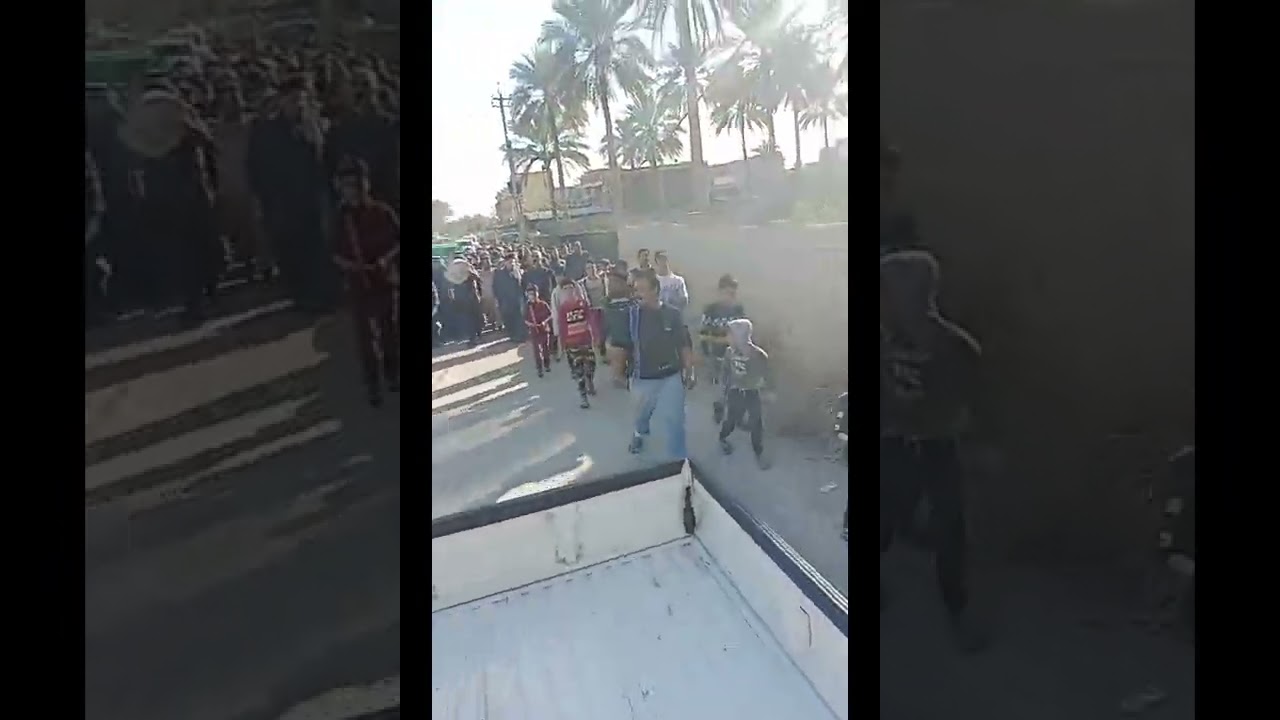 لحظة تشييع سيد حميد وانتقاله الى الرفيق الاعلى  احد اولياء الطريقةالرفاعيةوالقادرية  في بغداد راشدية