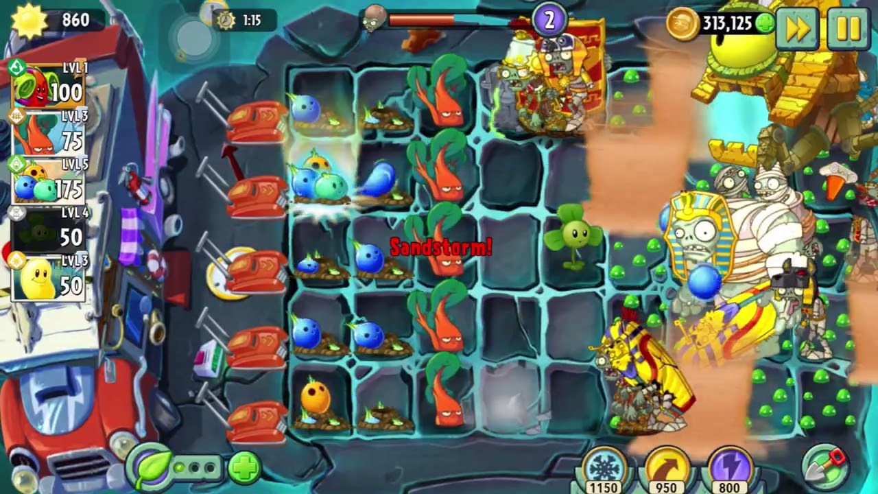 PvZ2 Penny’s Pursuit Week 299(Rhubarbarian)-Boss fight