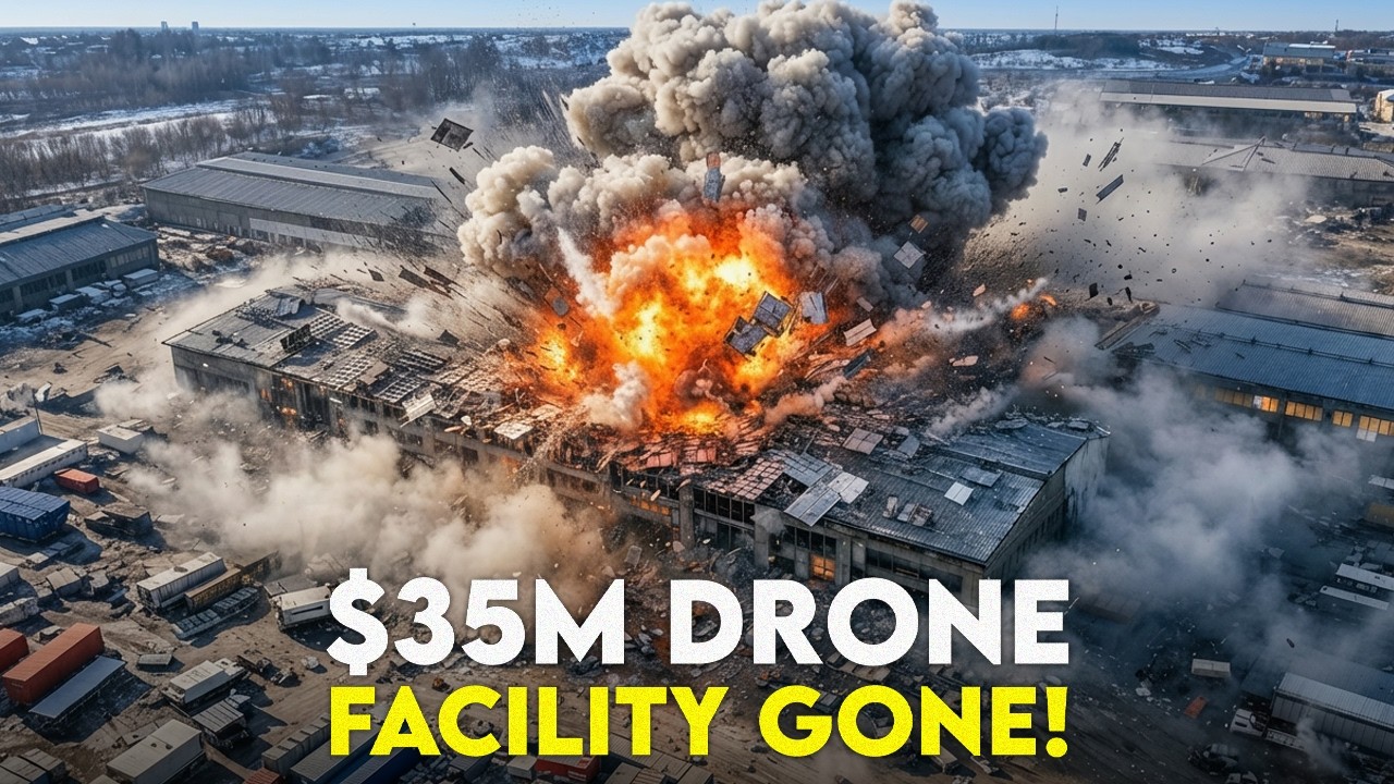 Watch! Russia Destroys Major Drone Manufacturing Plant in Ukraine!