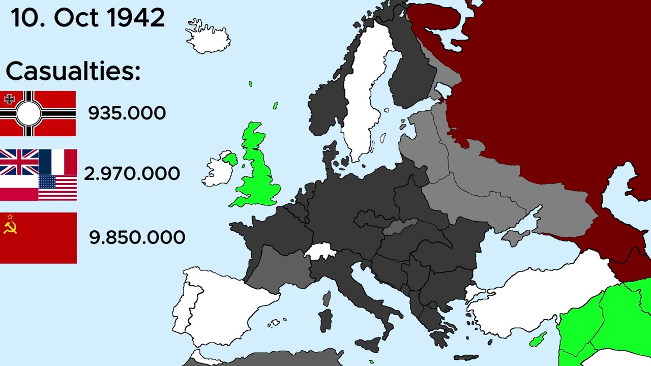 World War II Every Day + Casualties
