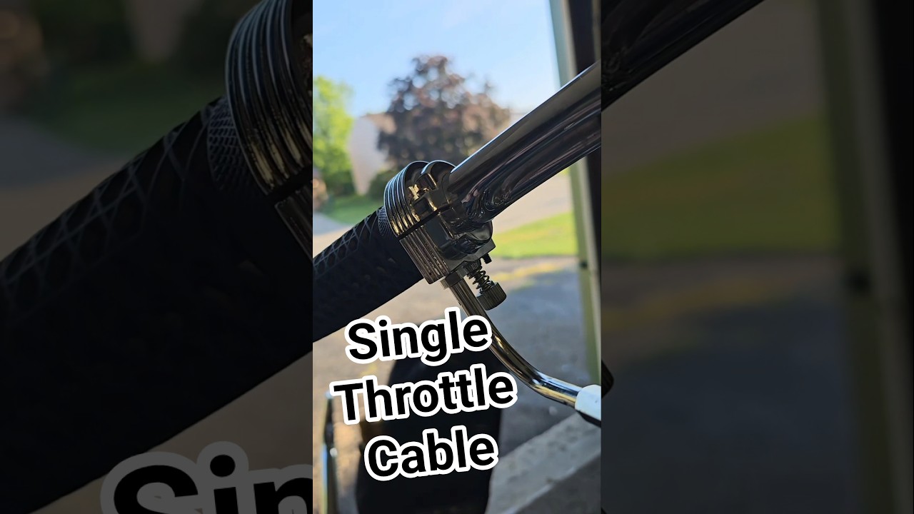 Single throttle cable #motorcycle #sportster #harleydavidson #chopper #throttle #carb