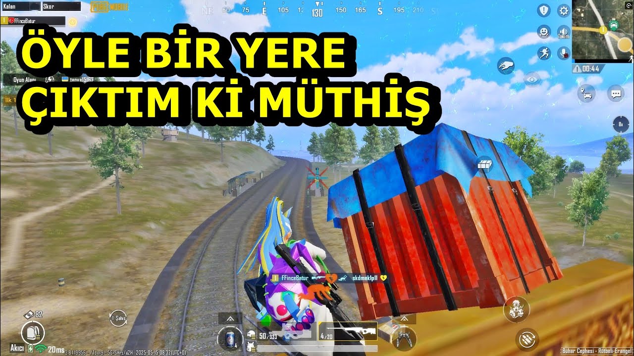 MÜTHİŞ GİZLİ YER BULDUM BATUR GAME SOLO SQUAD PUBG MOBİLE