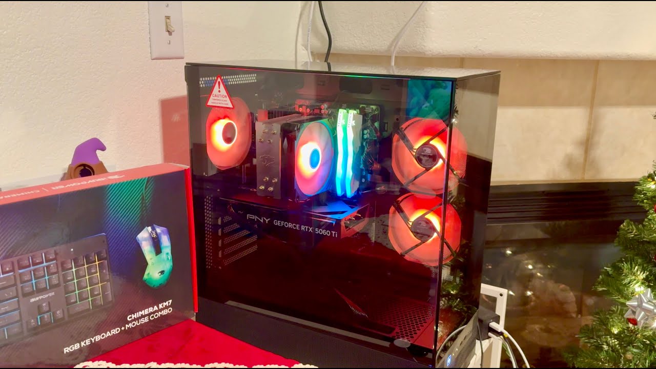 Игровой ПК iBUYPOWER Element SE за 900$ - AMD Ryzen 7 8700F, RTX 5060Ti 8 ГБ, 32 ГБ ОЗУ, 1 ТБ NVM...