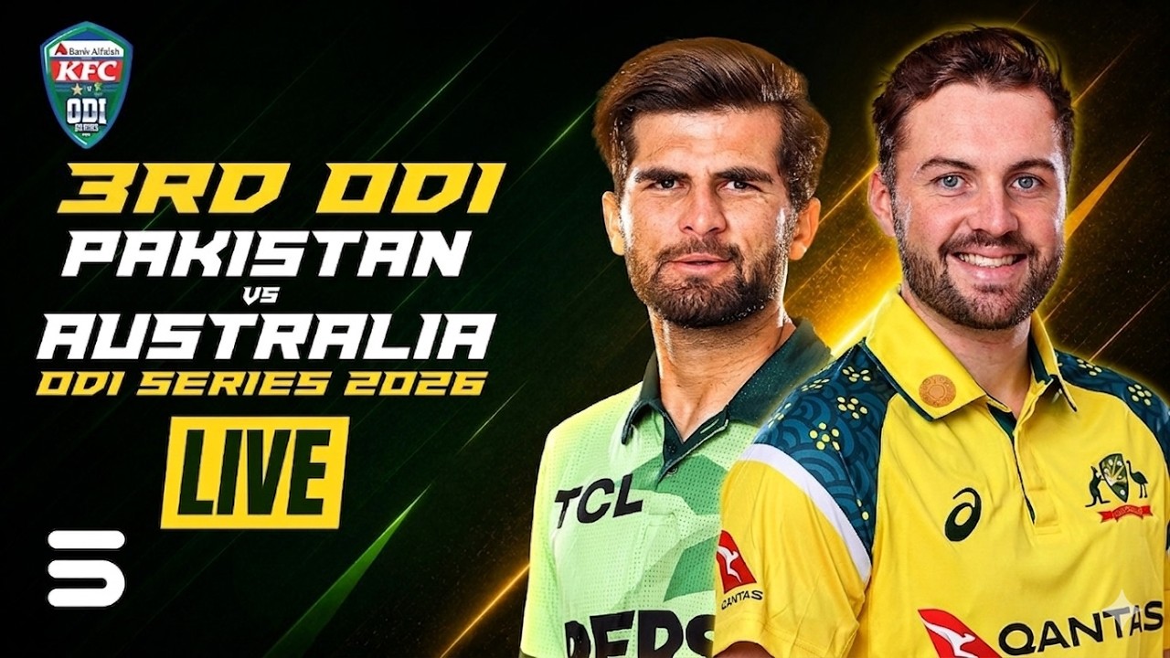 Live | Pakistan vs Australia | Match 03 | ODI Series 2026 | PCB | M9J1H