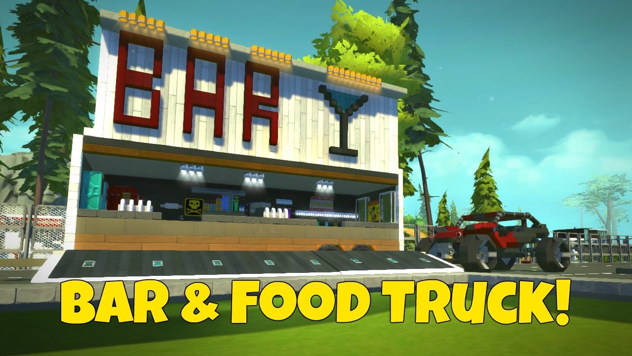 Portable Bar & Food Truck - Scrap Mechanic Town Creations - EP 184