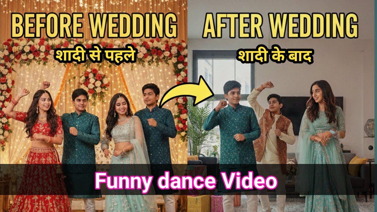 Shaadi Se Pehle 😍 Vs Shaadi Ke Baad 🥲 | Dance Comedy Video 😜 